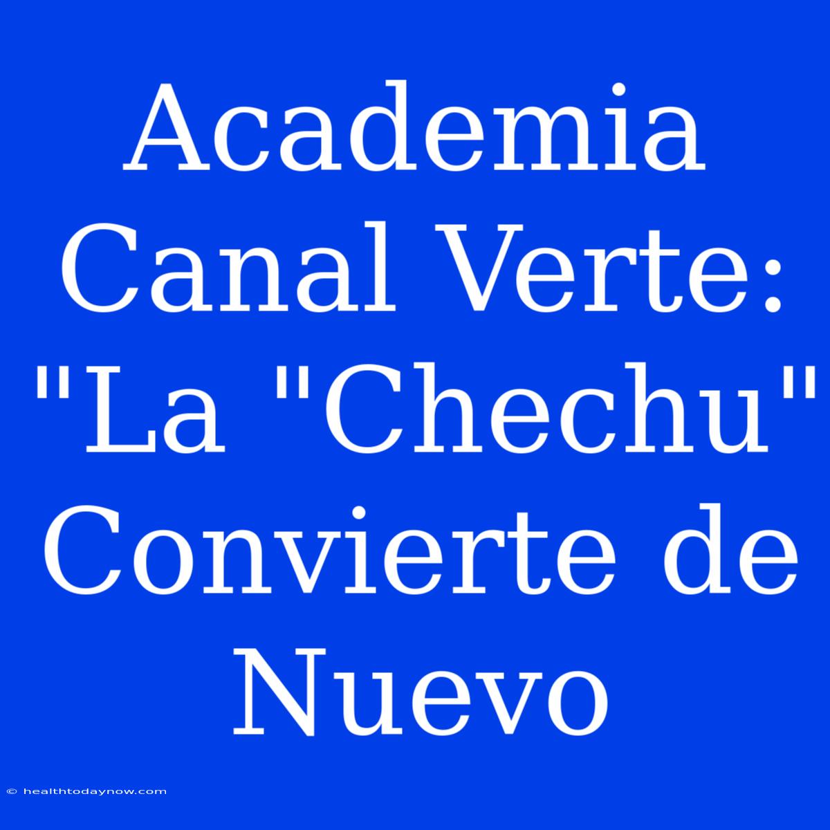 Academia Canal Verte: 