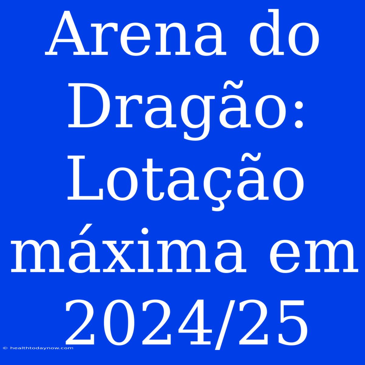 Arena Do Dragão: Lotação Máxima Em 2024/25