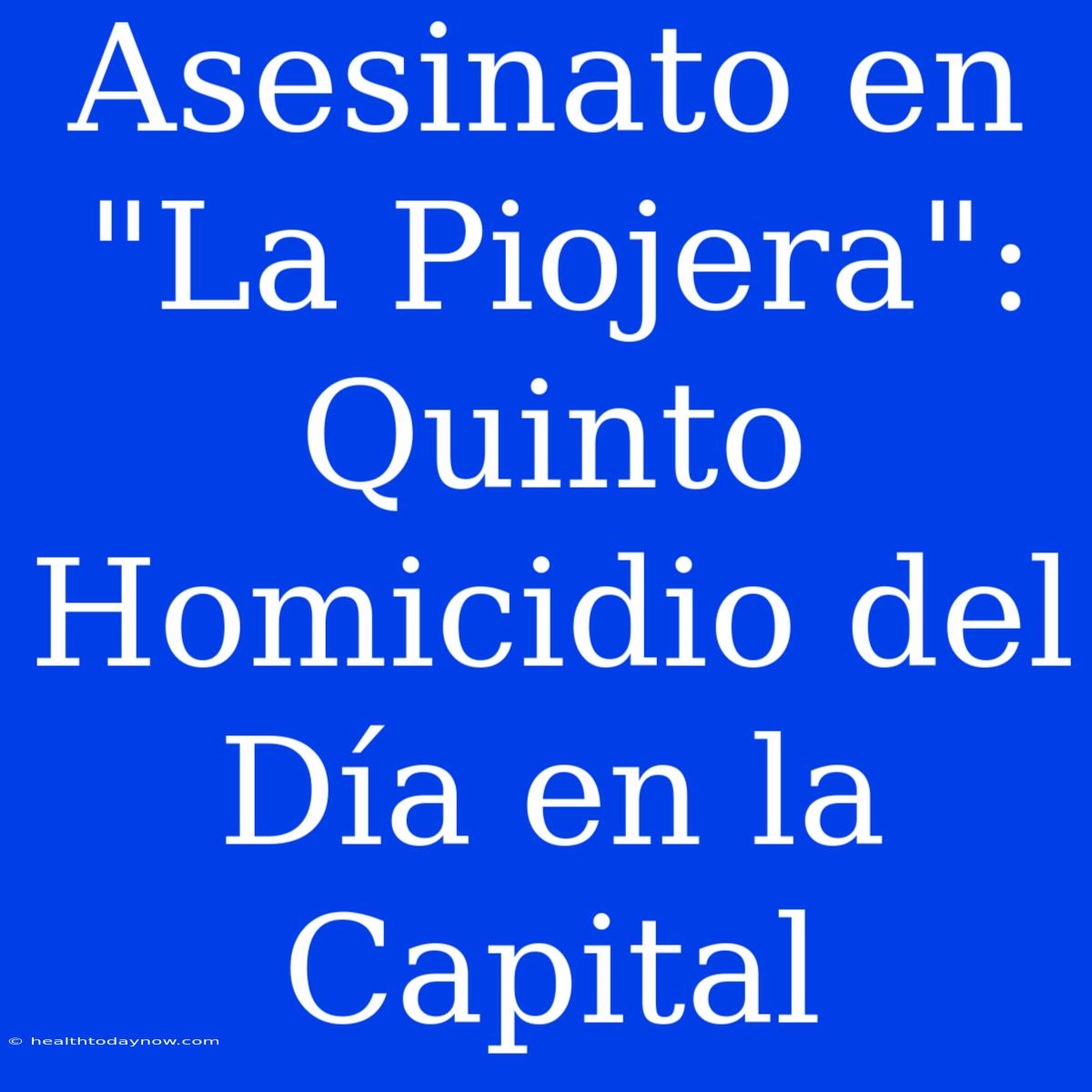 Asesinato En 