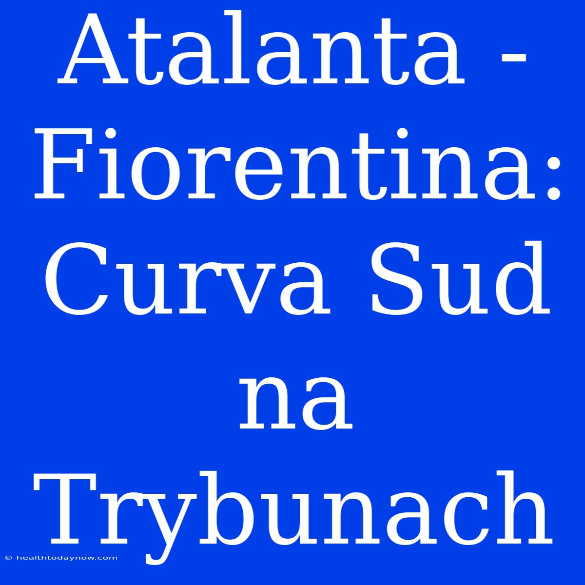 Atalanta - Fiorentina: Curva Sud Na Trybunach 