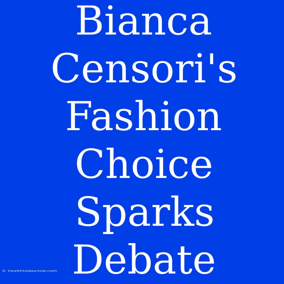 Bianca Censori's Fashion Choice Sparks Debate