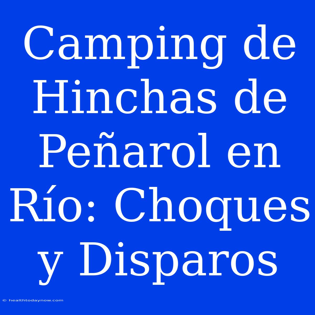 Camping De Hinchas De Peñarol En Río: Choques Y Disparos