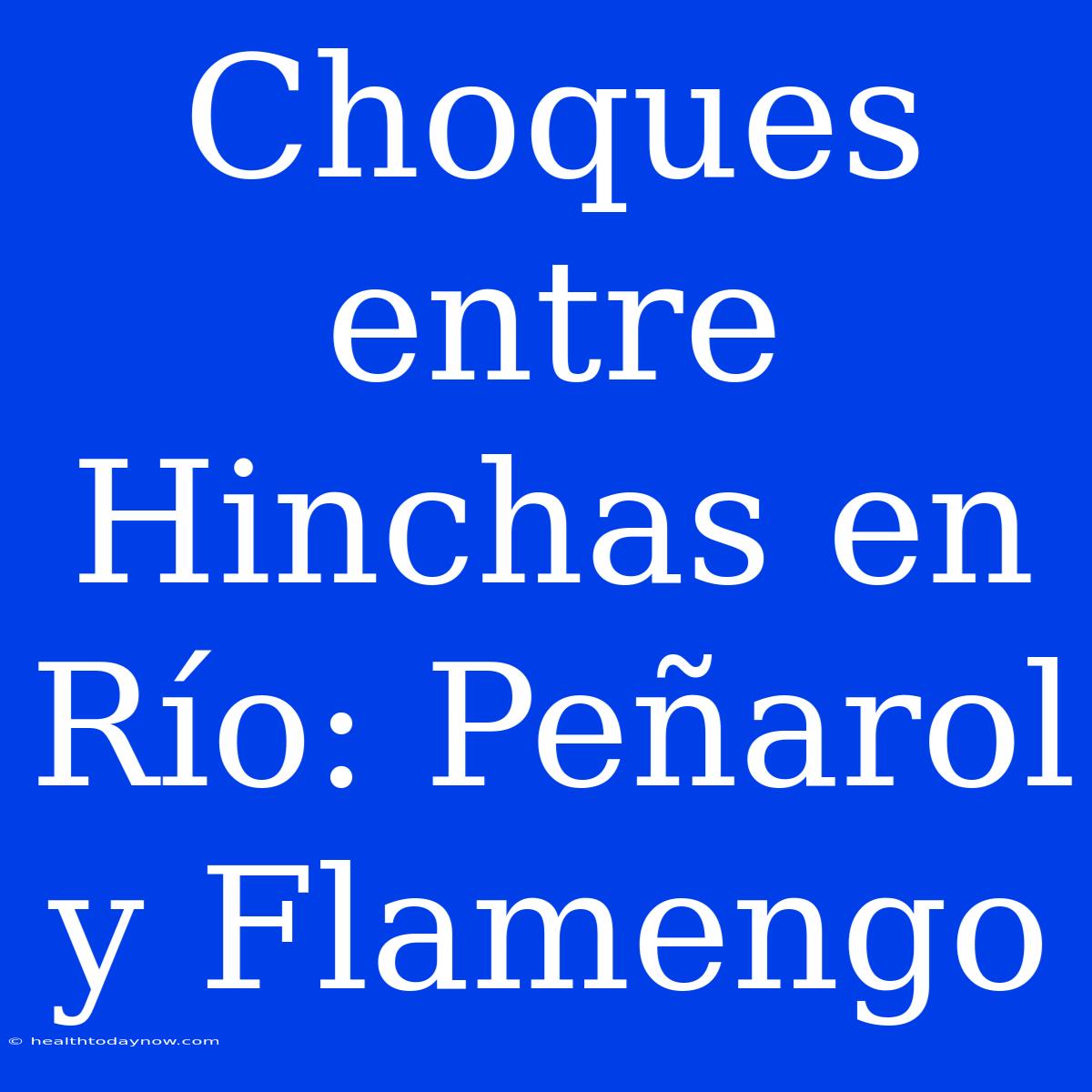 Choques Entre Hinchas En Río: Peñarol Y Flamengo