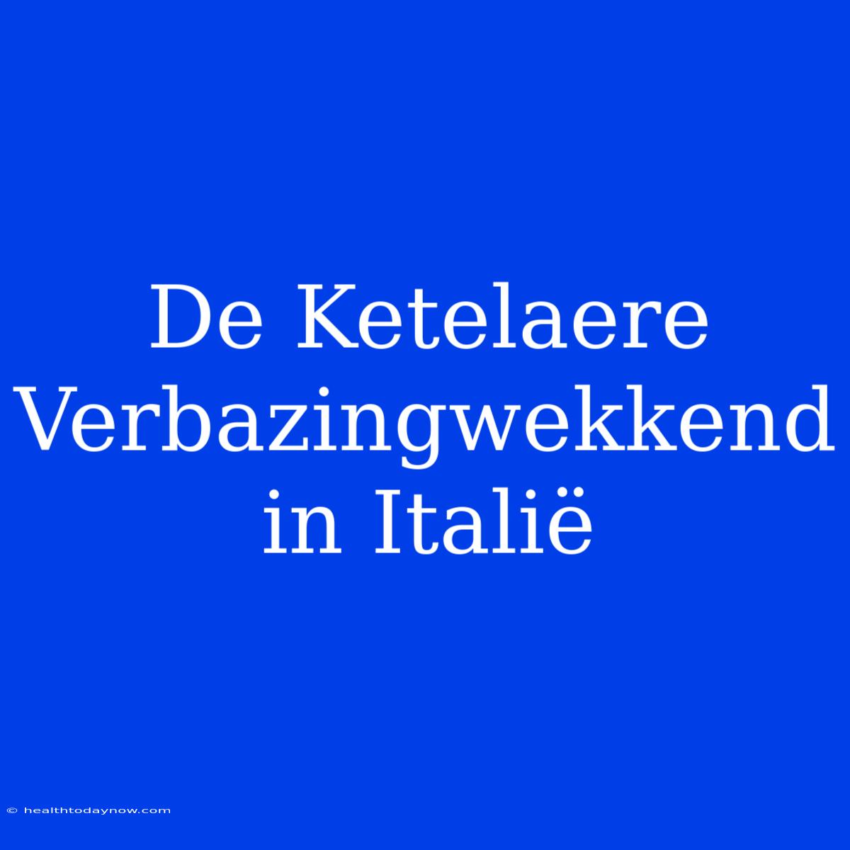 De Ketelaere Verbazingwekkend In Italië