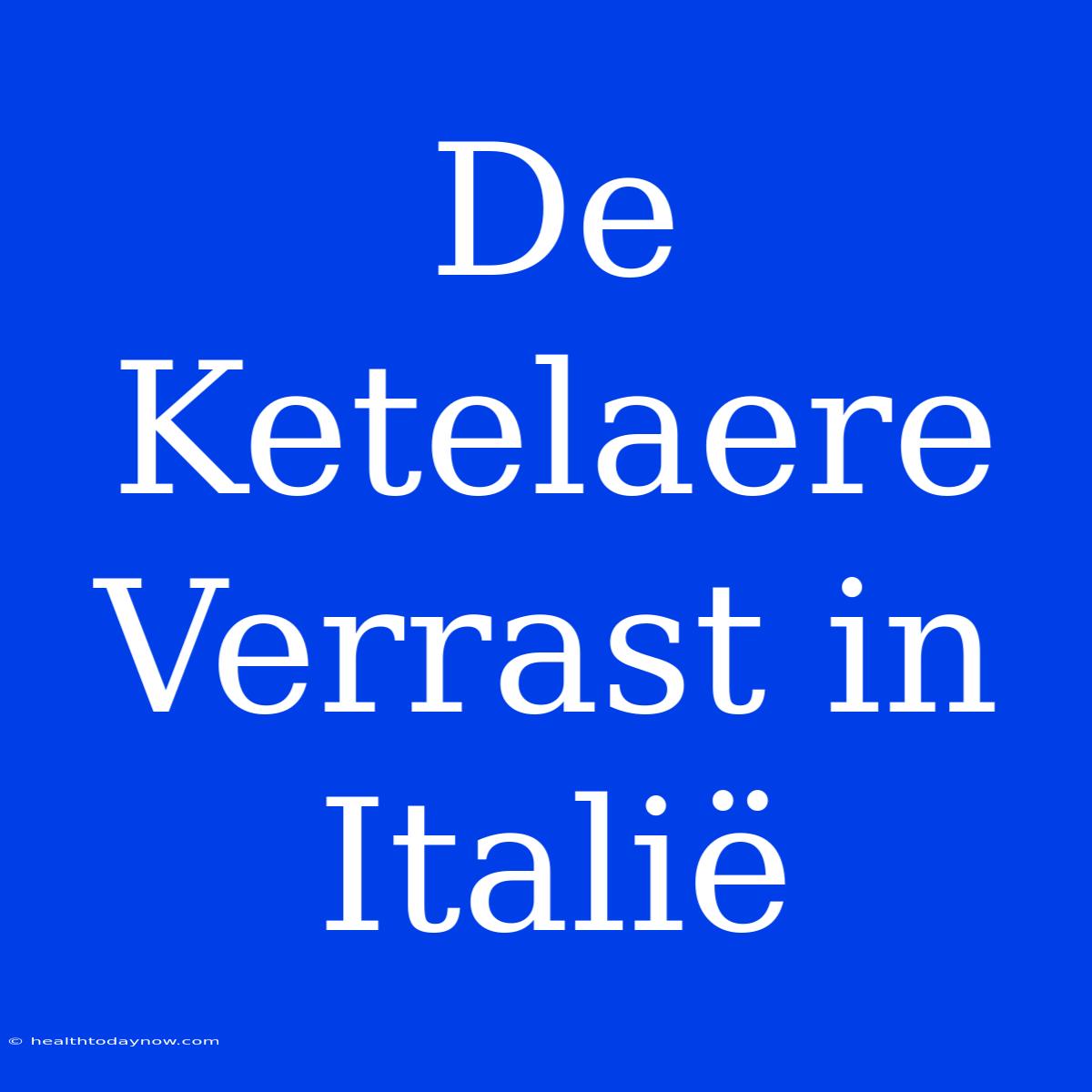 De Ketelaere Verrast In Italië