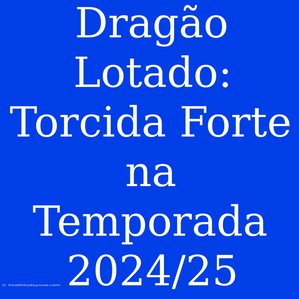 Dragão Lotado: Torcida Forte Na Temporada 2024/25 