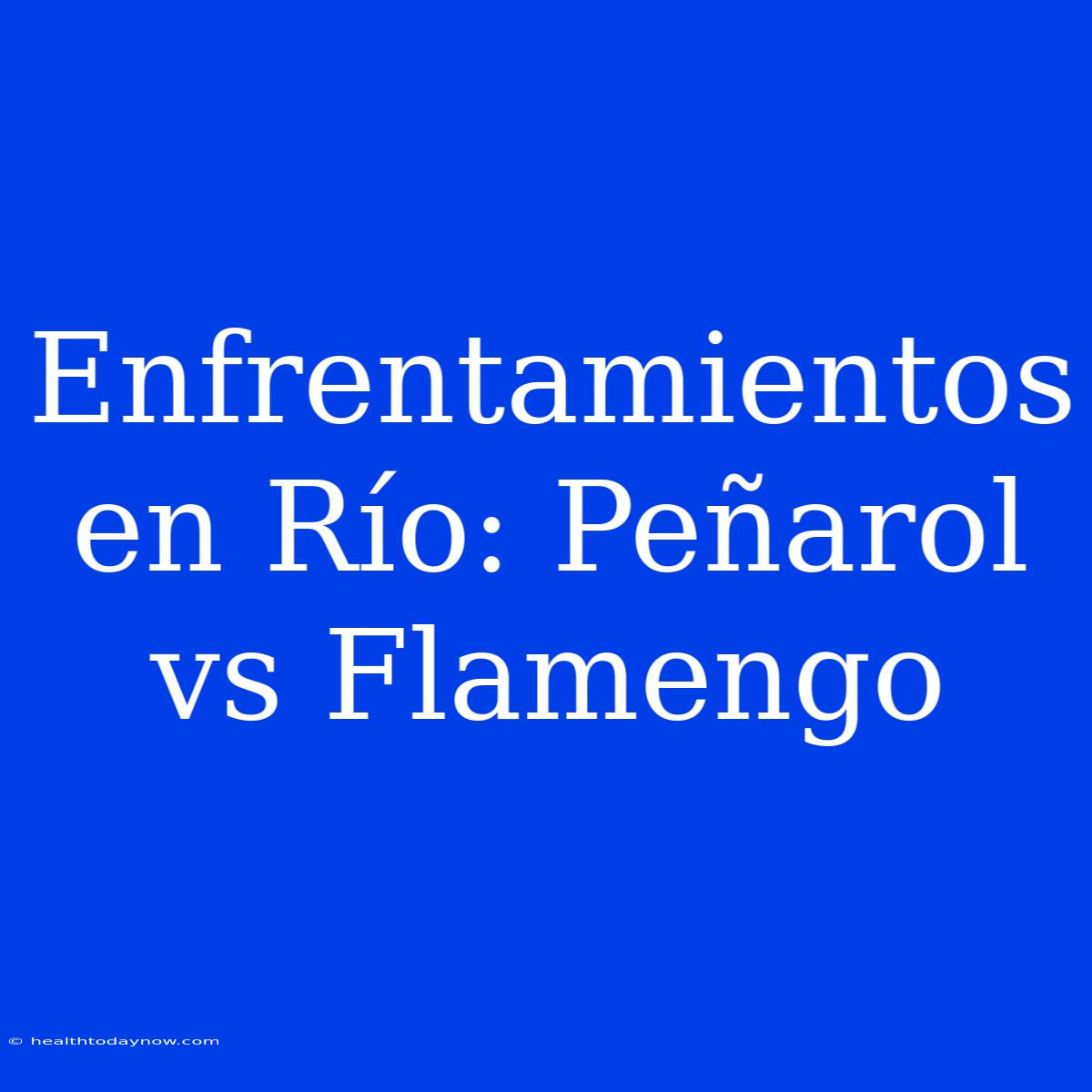 Enfrentamientos En Río: Peñarol Vs Flamengo