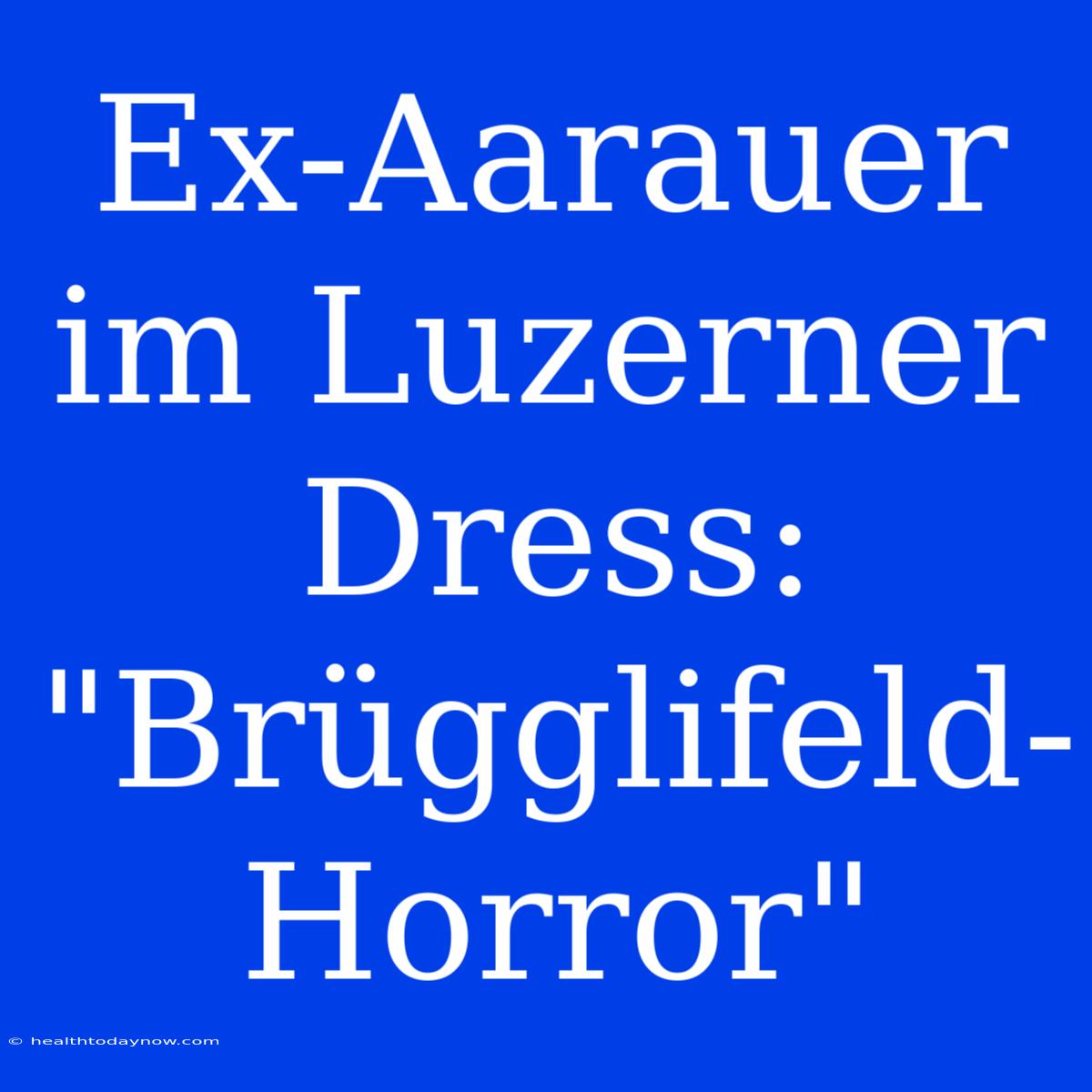 Ex-Aarauer Im Luzerner Dress: 