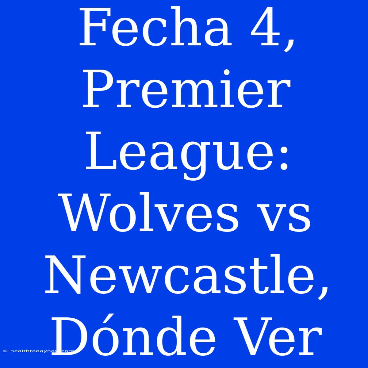 Fecha 4, Premier League: Wolves Vs Newcastle, Dónde Ver 