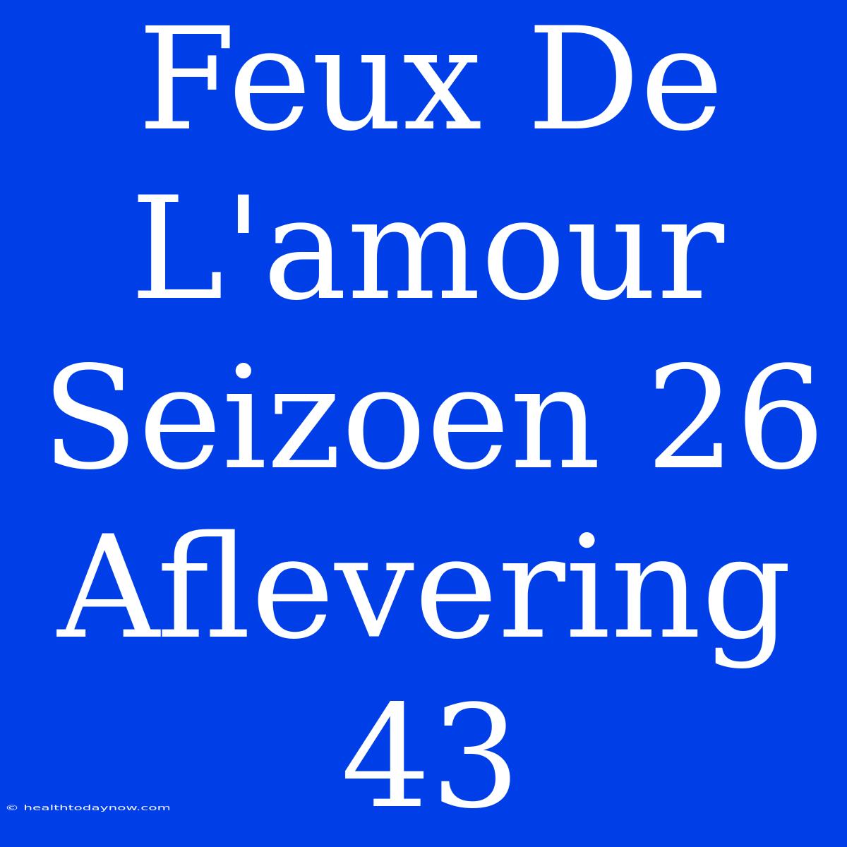 Feux De L'amour Seizoen 26 Aflevering 43