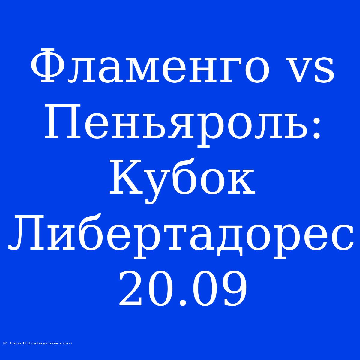 Фламенго Vs Пеньяроль: Кубок Либертадорес 20.09