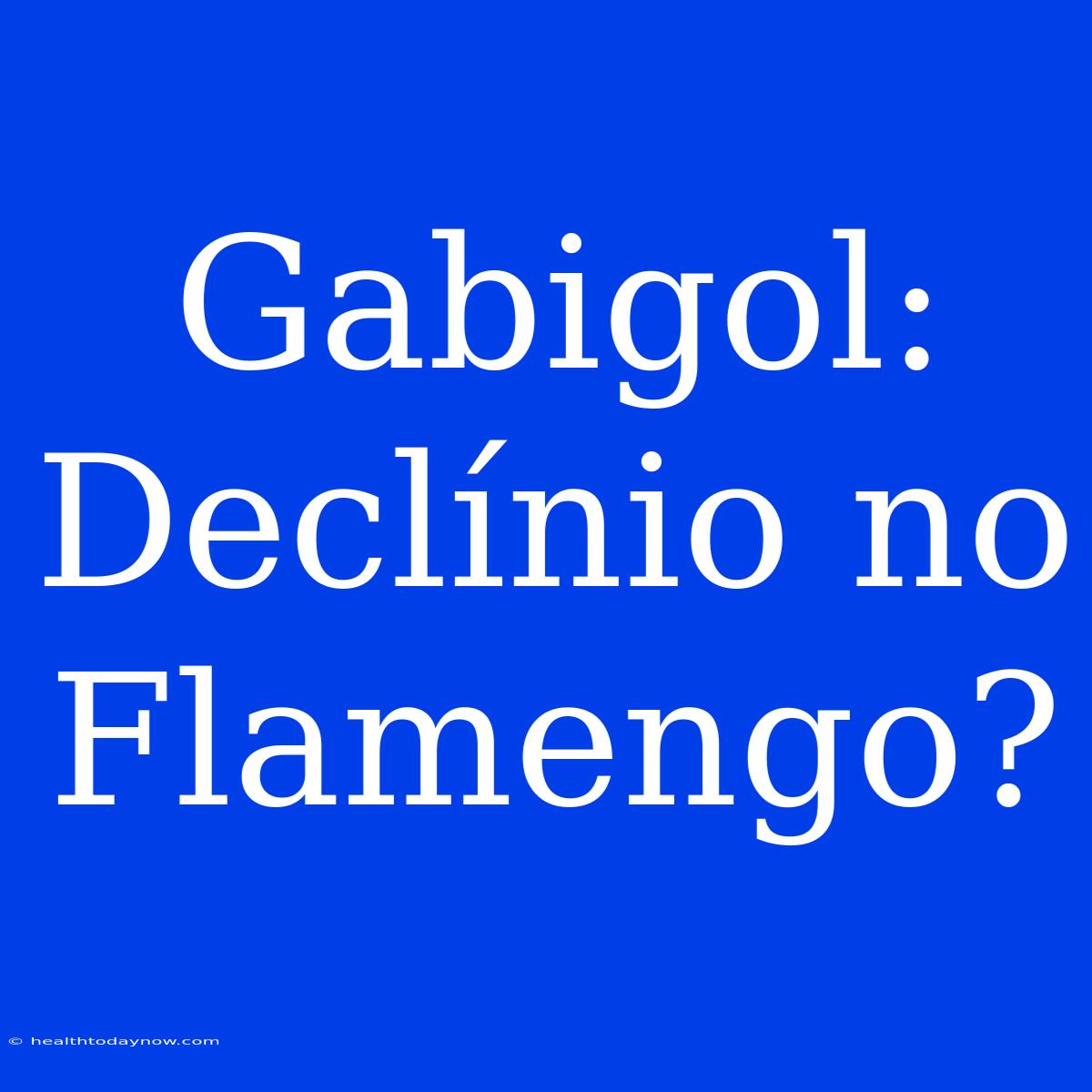 Gabigol: Declínio No Flamengo?