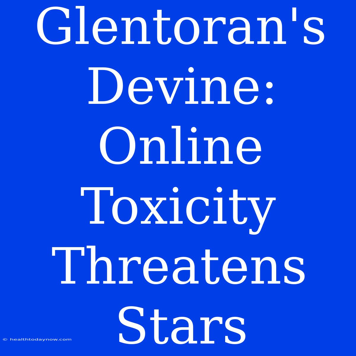 Glentoran's Devine: Online Toxicity Threatens Stars