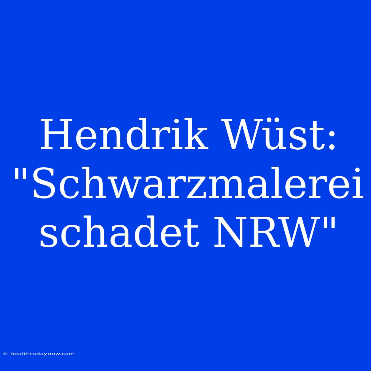 Hendrik Wüst: 