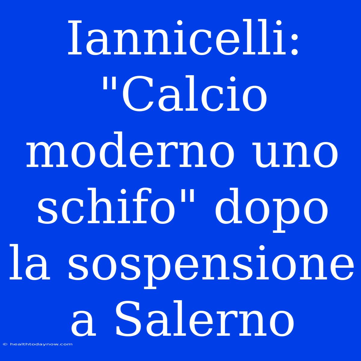 Iannicelli: 