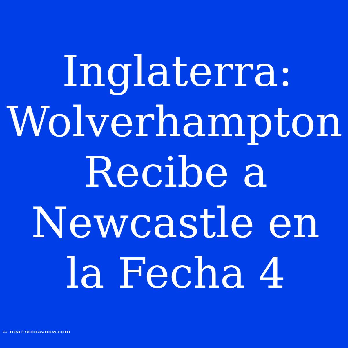 Inglaterra: Wolverhampton Recibe A Newcastle En La Fecha 4