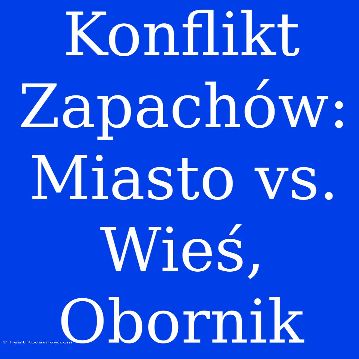 Konflikt Zapachów: Miasto Vs. Wieś, Obornik