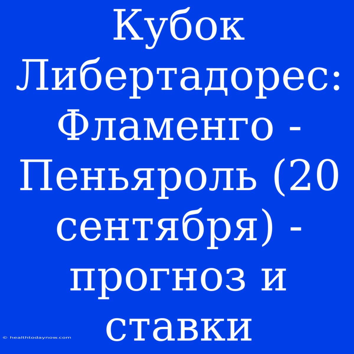 Кубок Либертадорес: Фламенго - Пеньяроль (20 Сентября) - Прогноз И Ставки