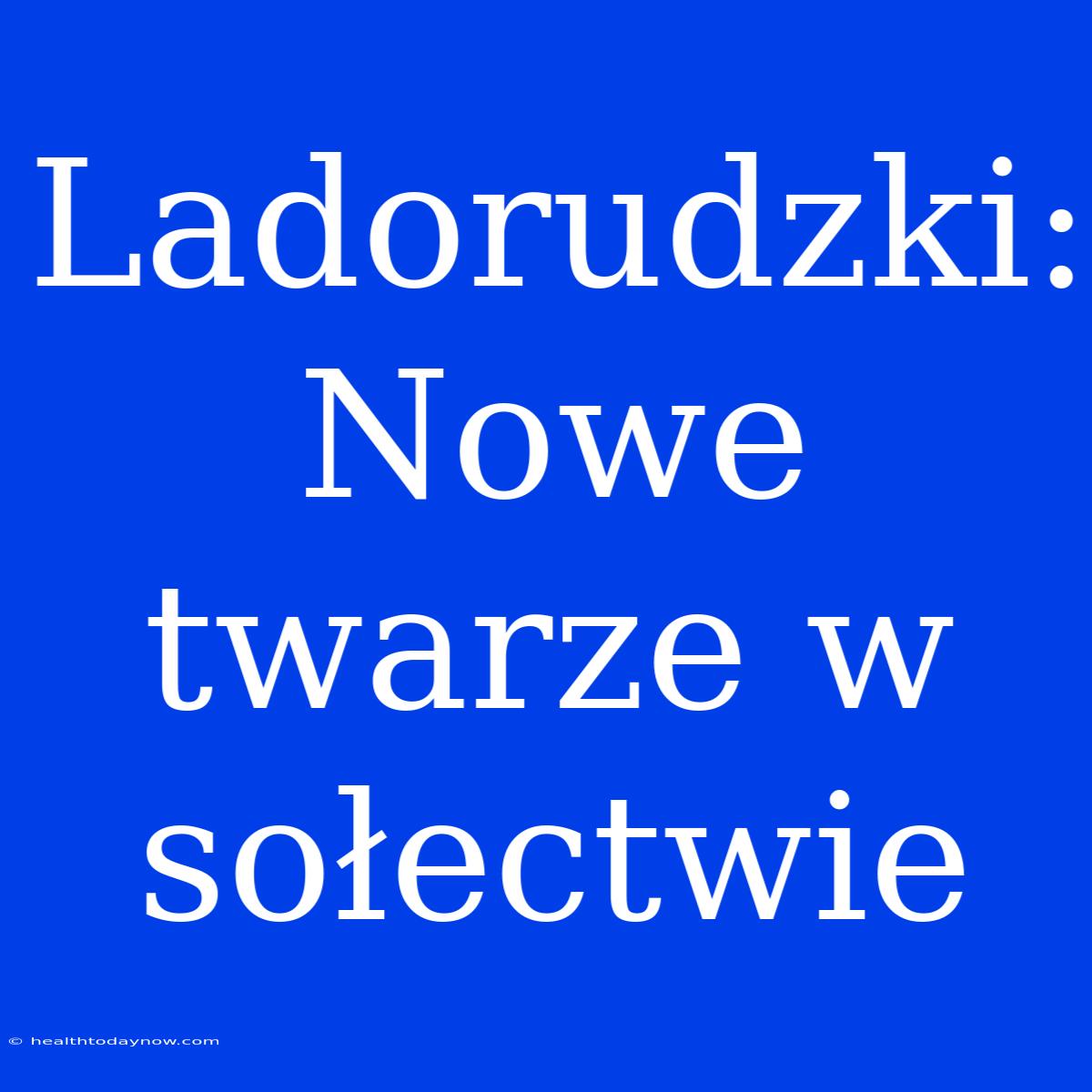 Ladorudzki: Nowe Twarze W Sołectwie