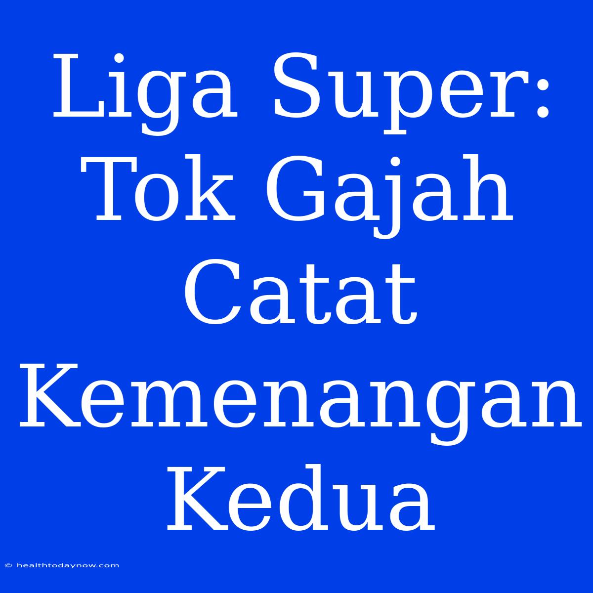 Liga Super: Tok Gajah Catat Kemenangan Kedua