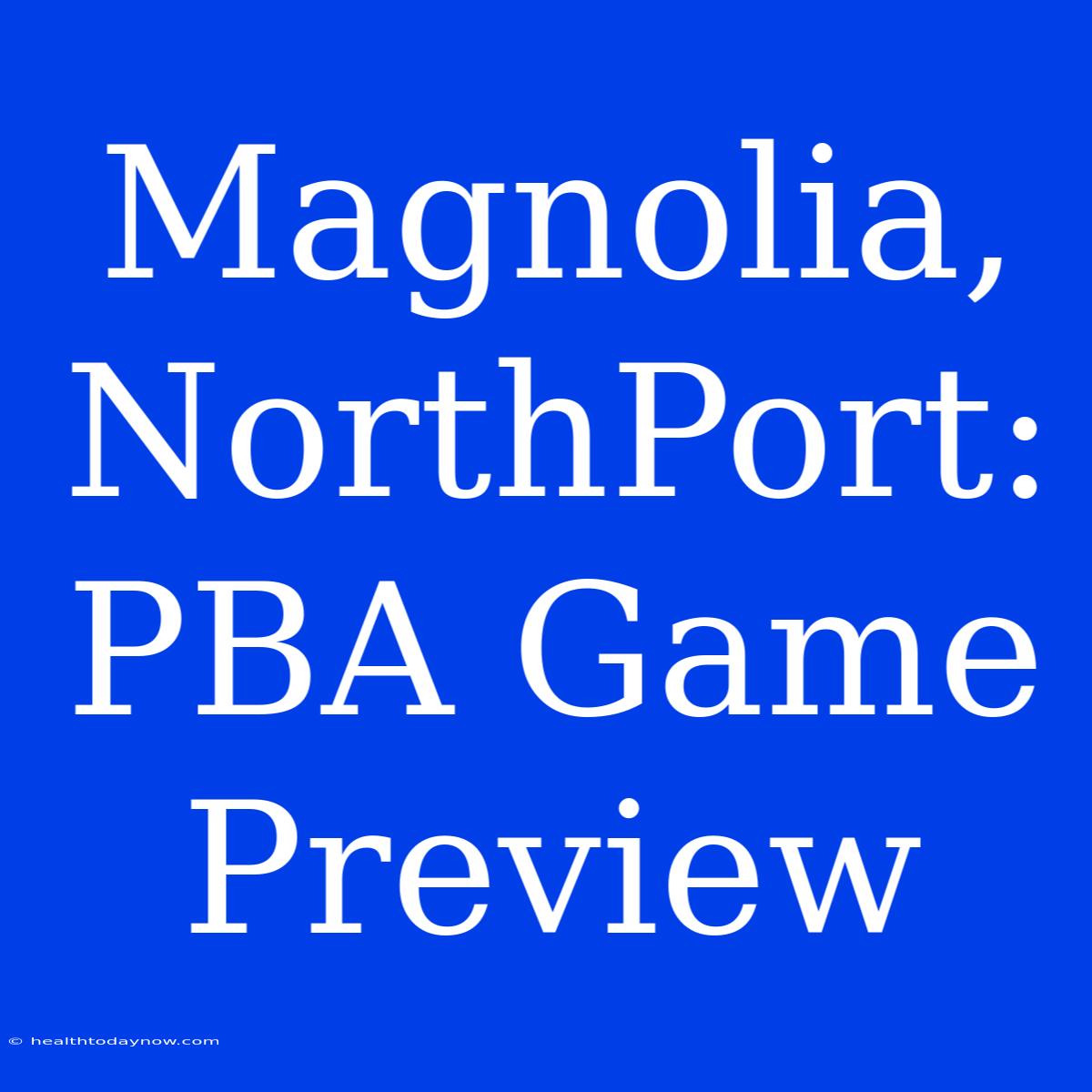 Magnolia, NorthPort: PBA Game Preview