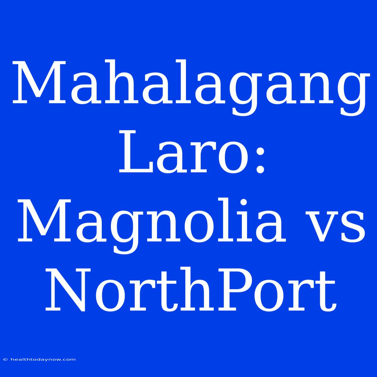 Mahalagang Laro: Magnolia Vs NorthPort