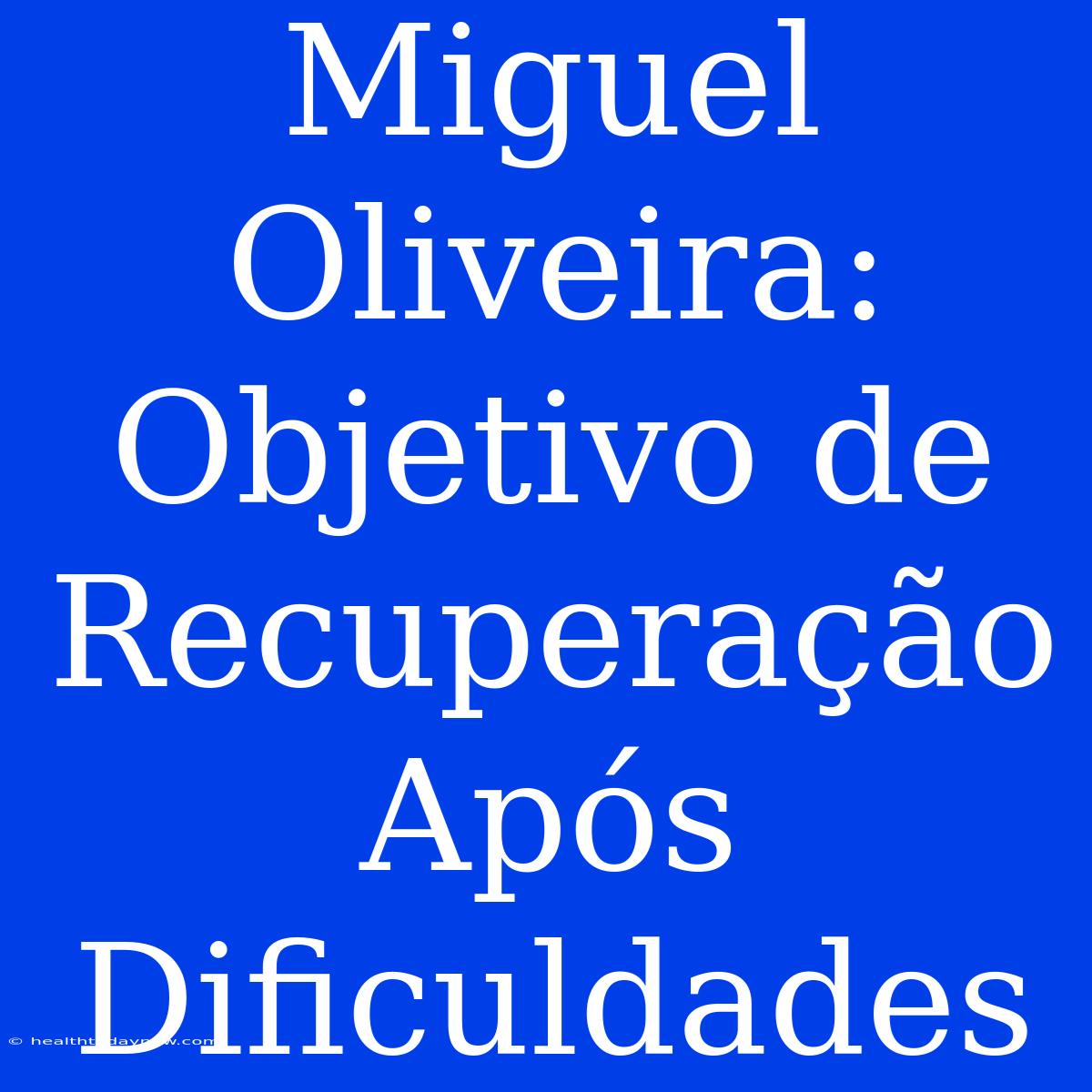 Miguel Oliveira: Objetivo De Recuperação Após Dificuldades