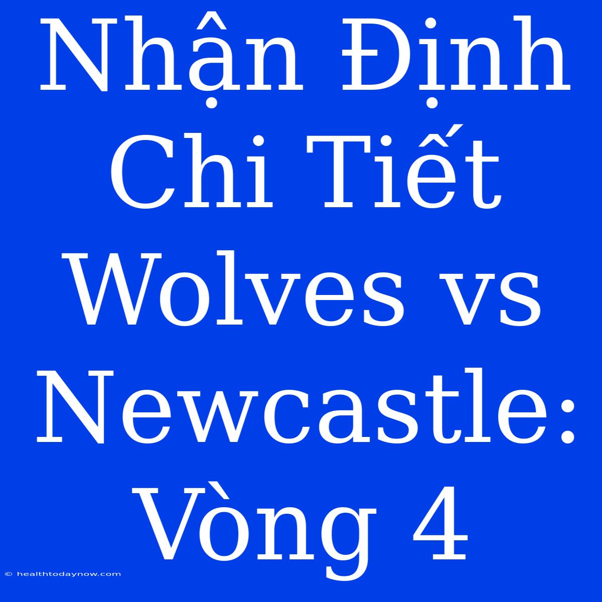 Nhận Định Chi Tiết Wolves Vs Newcastle: Vòng 4