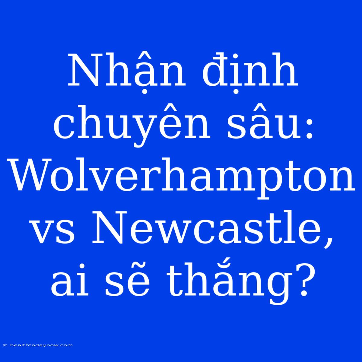 Nhận Định Chuyên Sâu: Wolverhampton Vs Newcastle, Ai Sẽ Thắng?