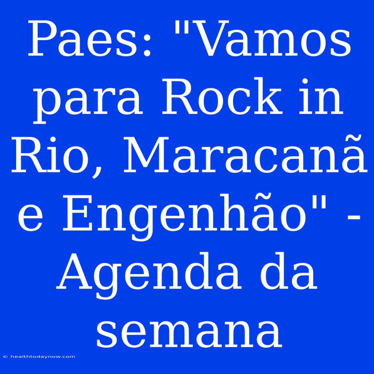 Paes: 