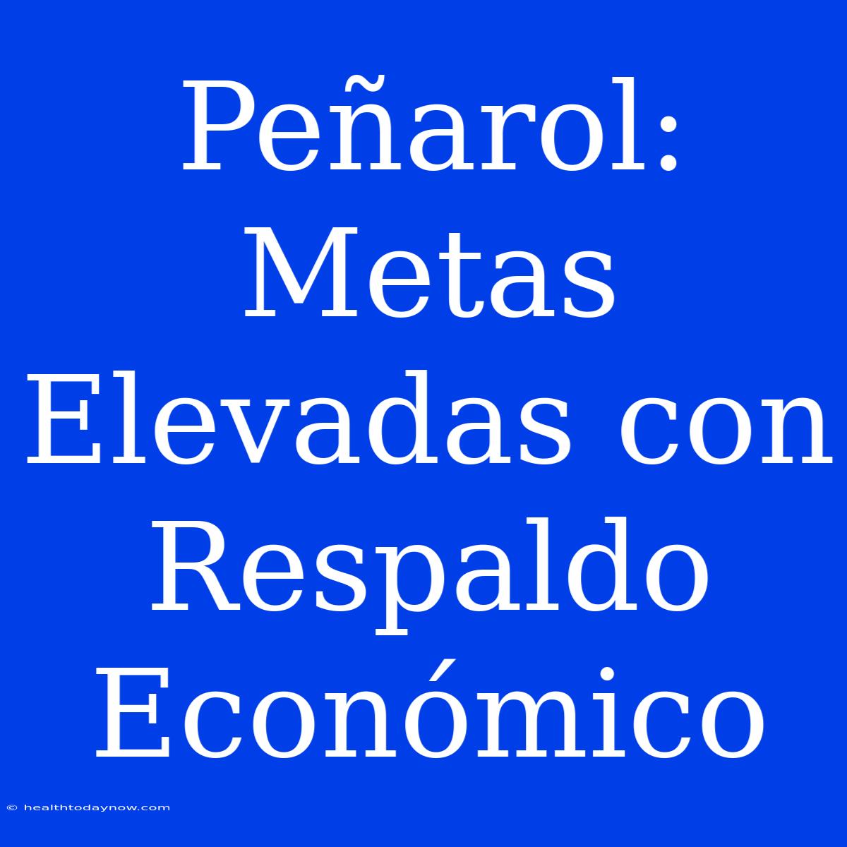 Peñarol: Metas Elevadas Con Respaldo Económico 