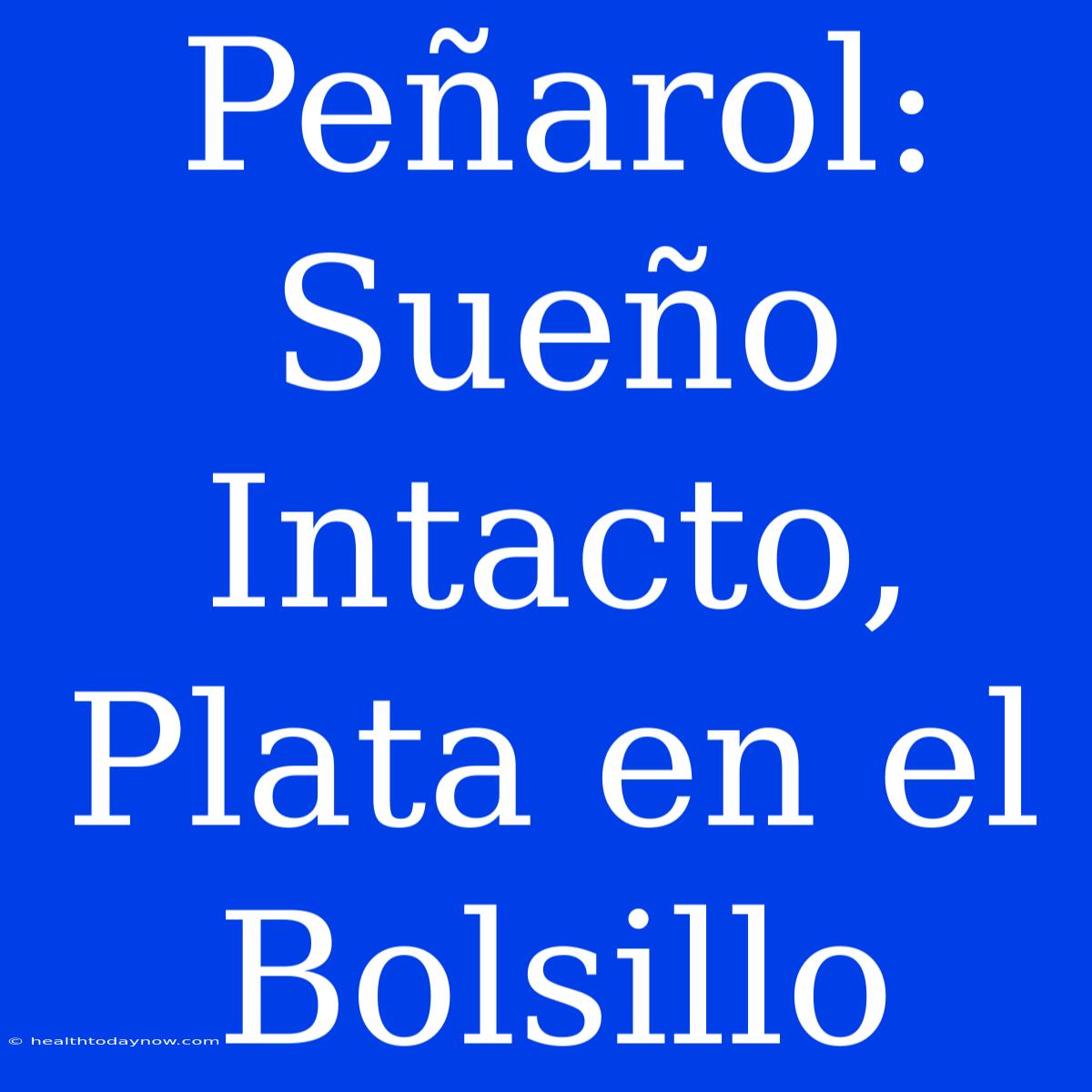 Peñarol: Sueño Intacto, Plata En El Bolsillo