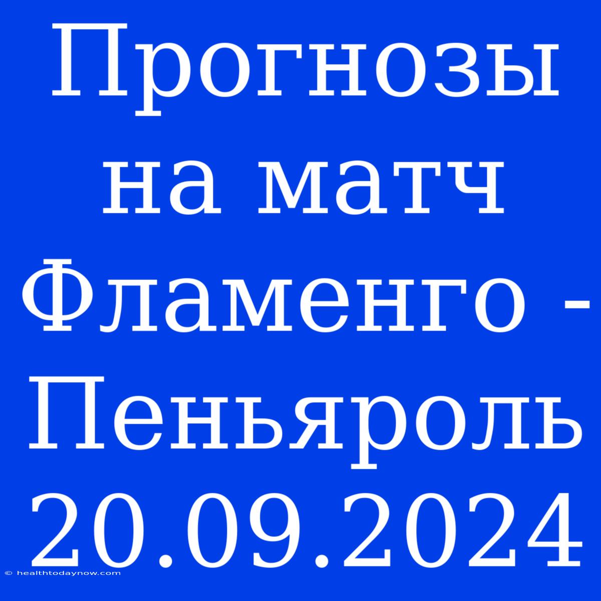 Прогнозы На Матч Фламенго - Пеньяроль 20.09.2024