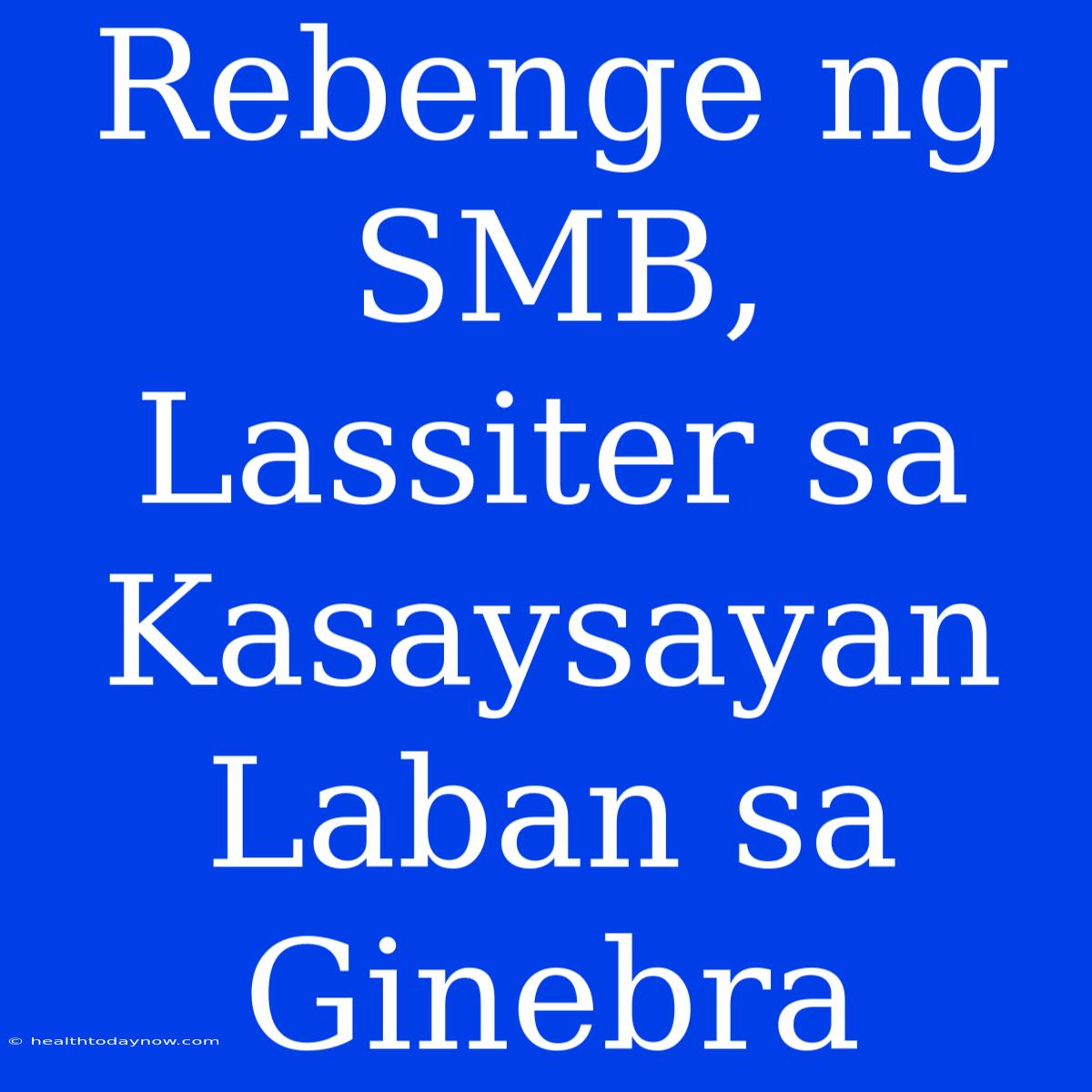 Rebenge Ng SMB, Lassiter Sa Kasaysayan Laban Sa Ginebra