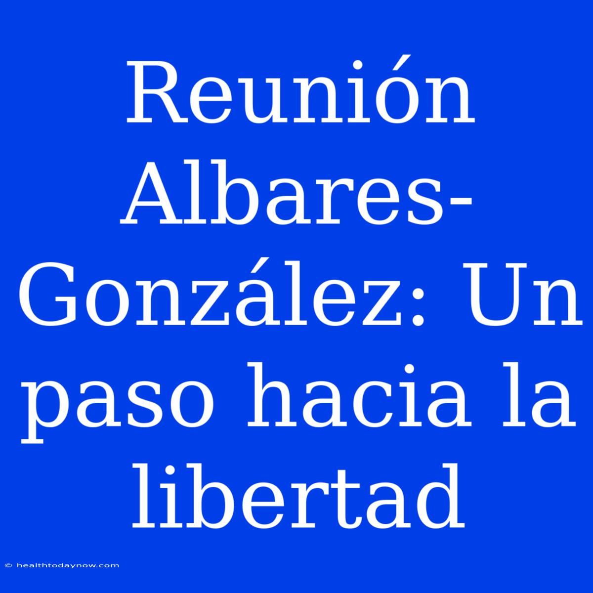 Reunión Albares-González: Un Paso Hacia La Libertad