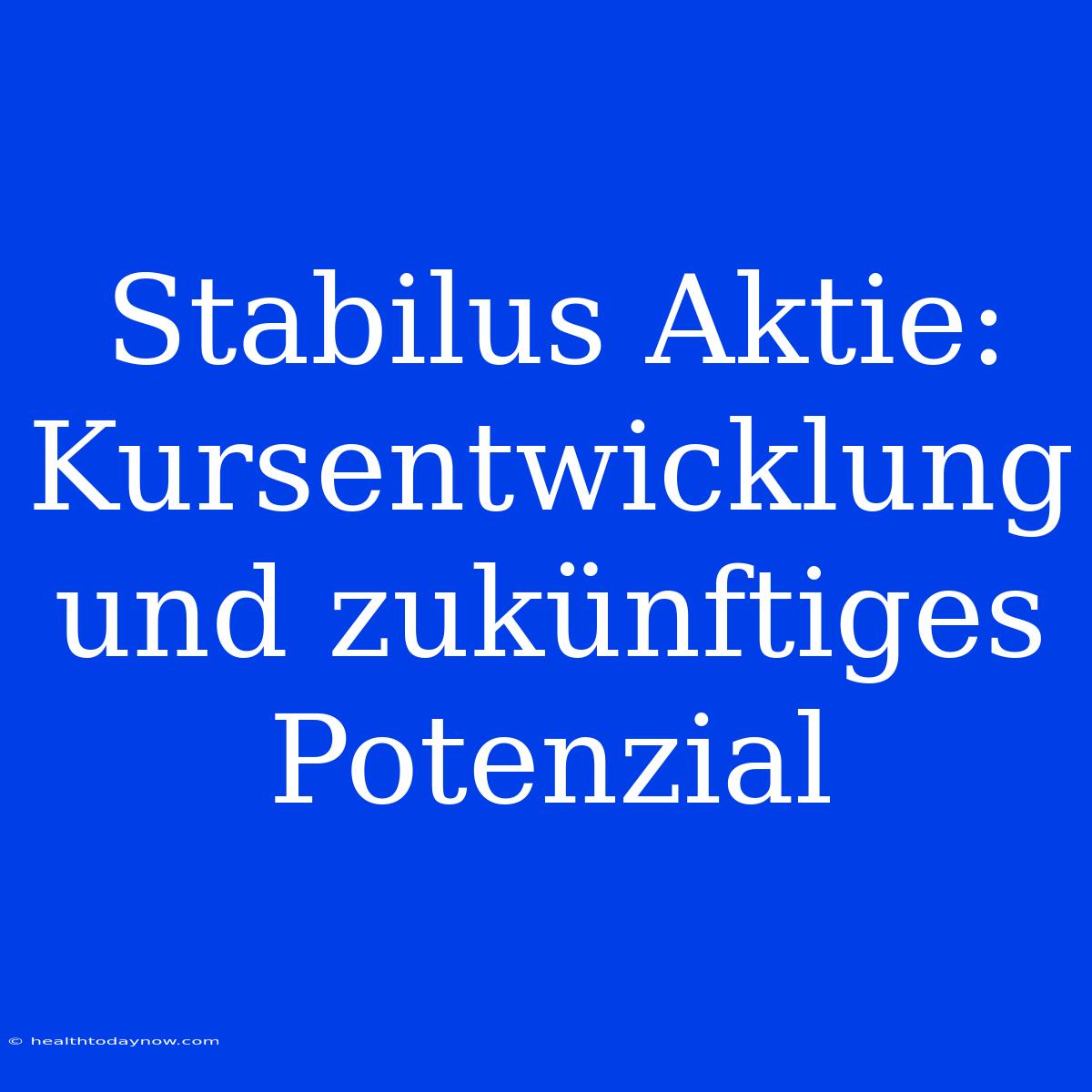 Stabilus Aktie: Kursentwicklung Und Zukünftiges Potenzial