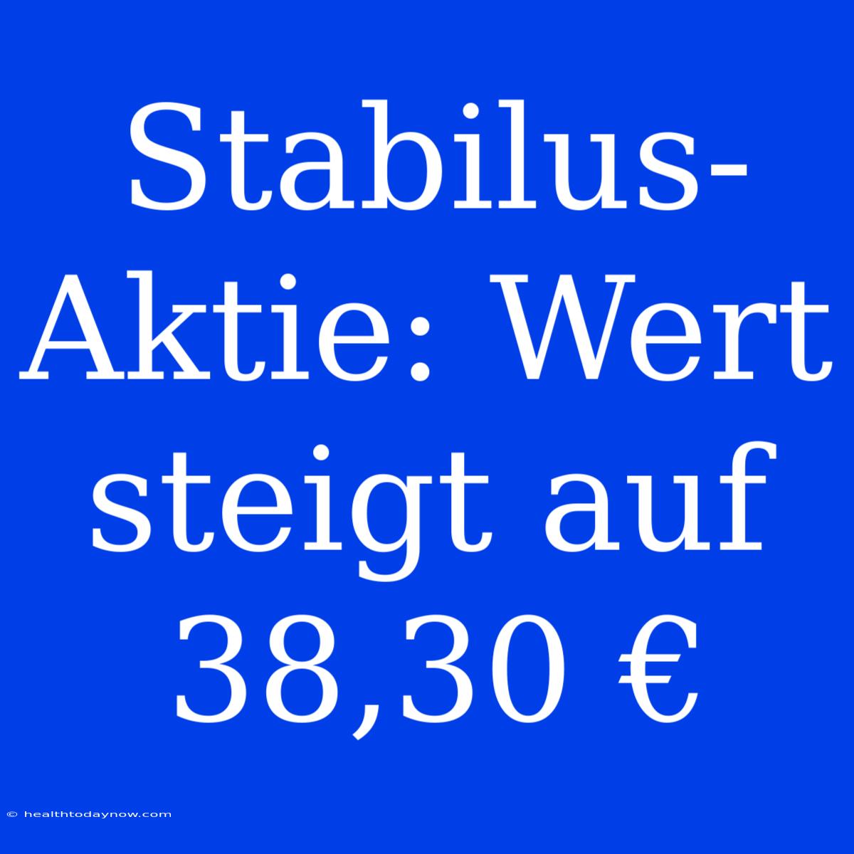 Stabilus-Aktie: Wert Steigt Auf 38,30 €