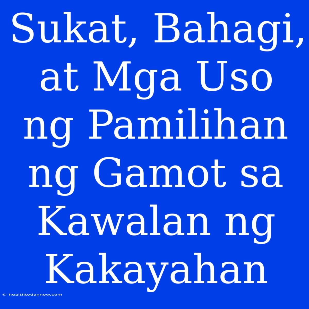 Sukat, Bahagi, At Mga Uso Ng Pamilihan Ng Gamot Sa Kawalan Ng Kakayahan