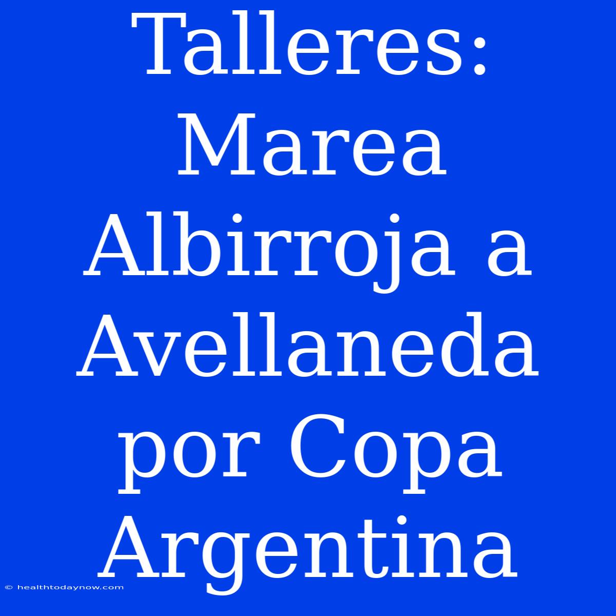 Talleres: Marea Albirroja A Avellaneda Por Copa Argentina