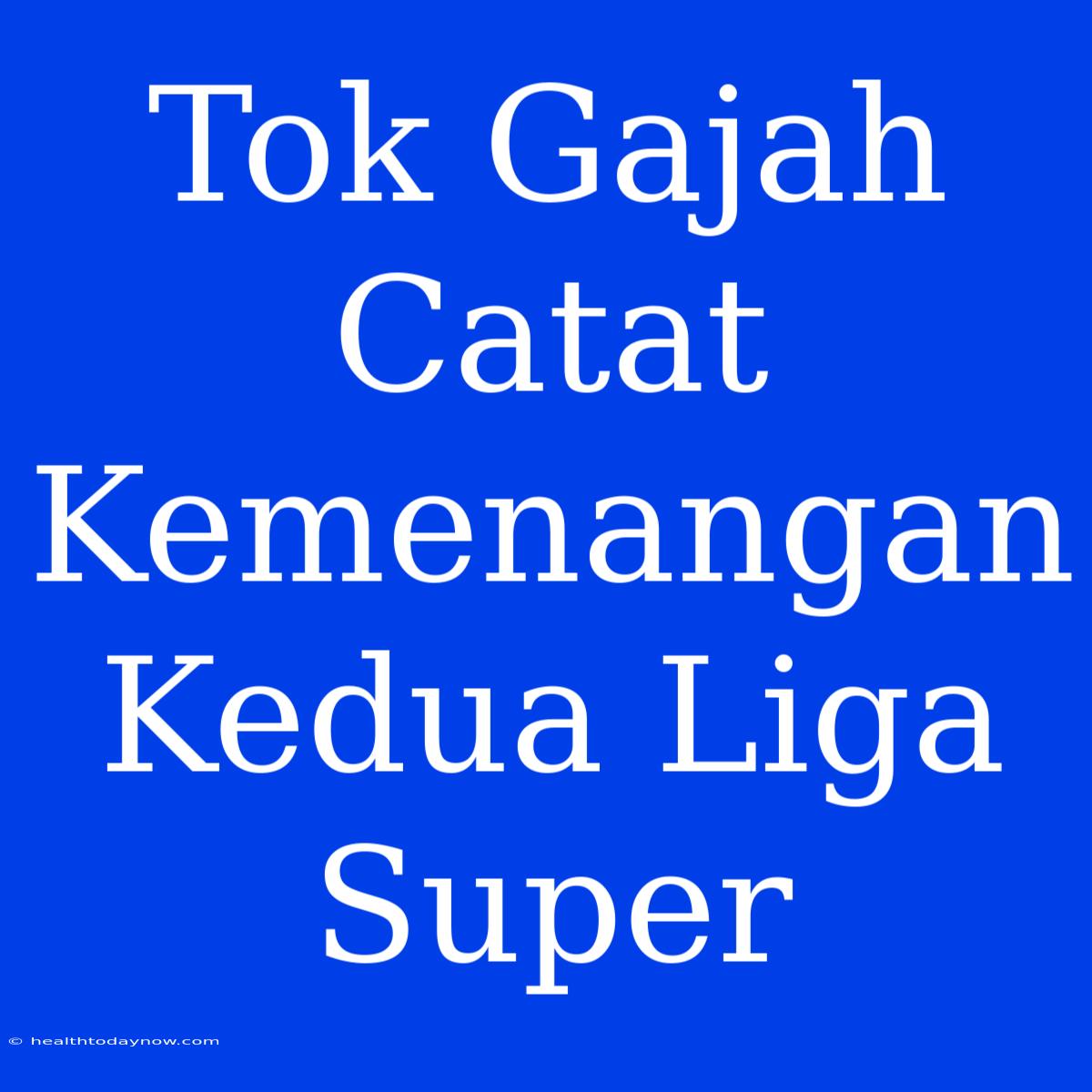 Tok Gajah Catat Kemenangan Kedua Liga Super