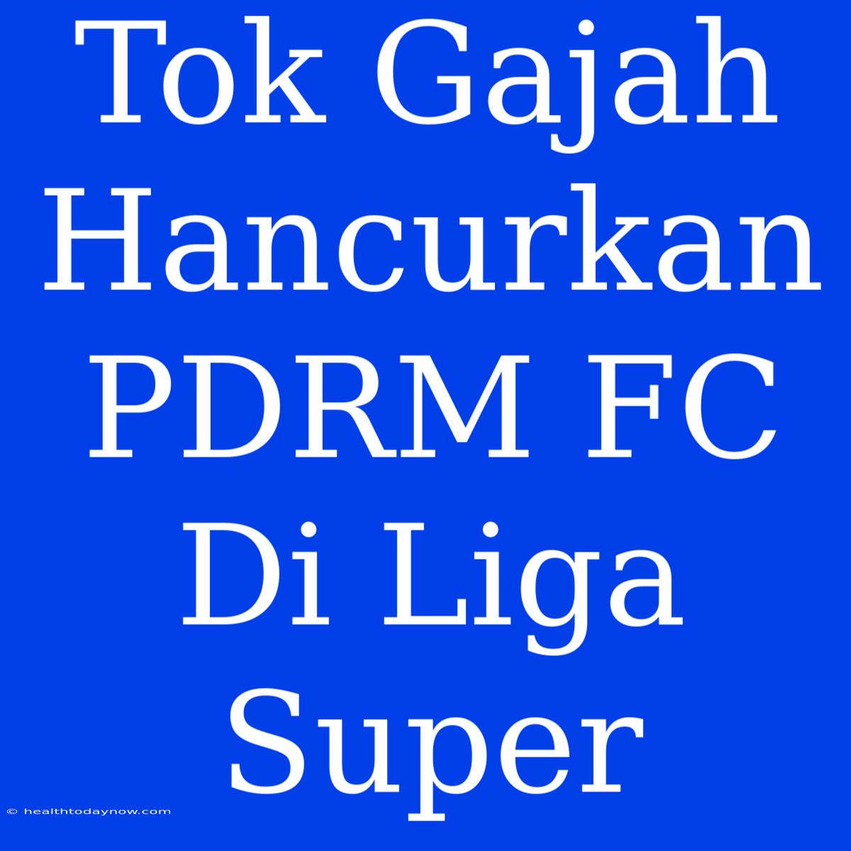 Tok Gajah Hancurkan PDRM FC Di Liga Super