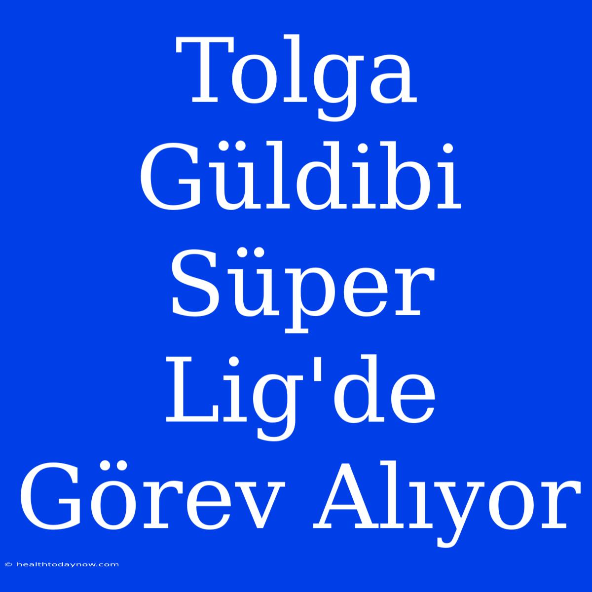 Tolga Güldibi Süper Lig'de Görev Alıyor