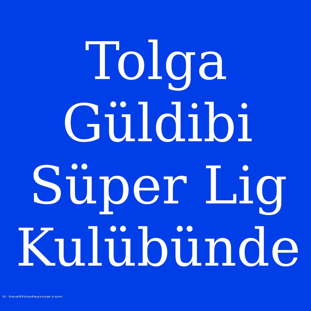 Tolga Güldibi Süper Lig Kulübünde 