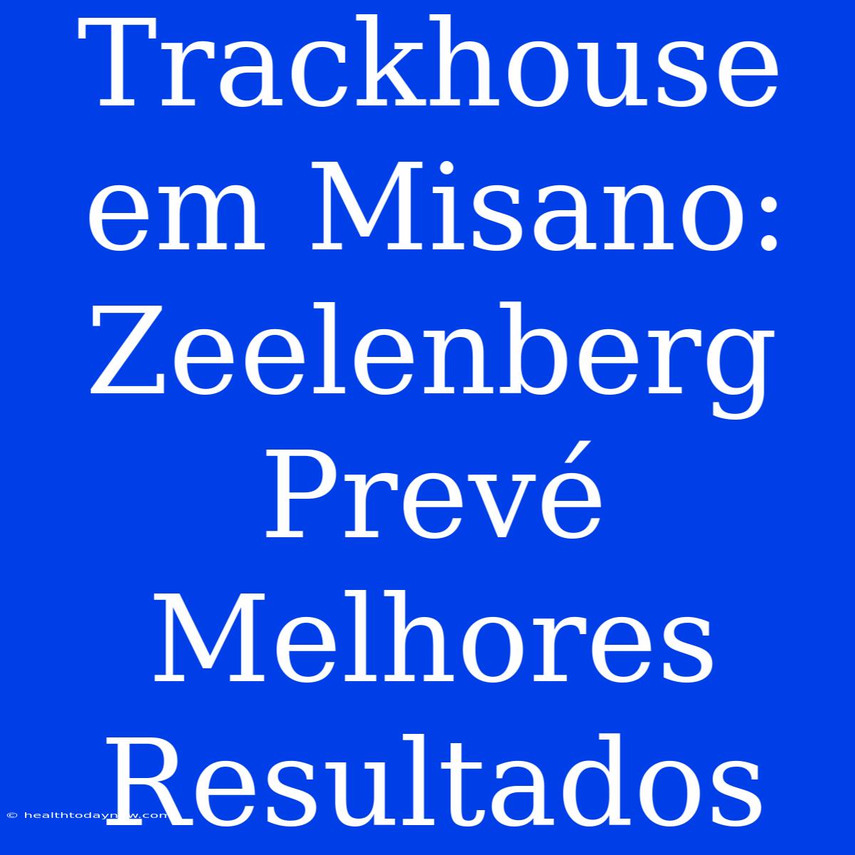 Trackhouse Em Misano: Zeelenberg Prevé Melhores Resultados