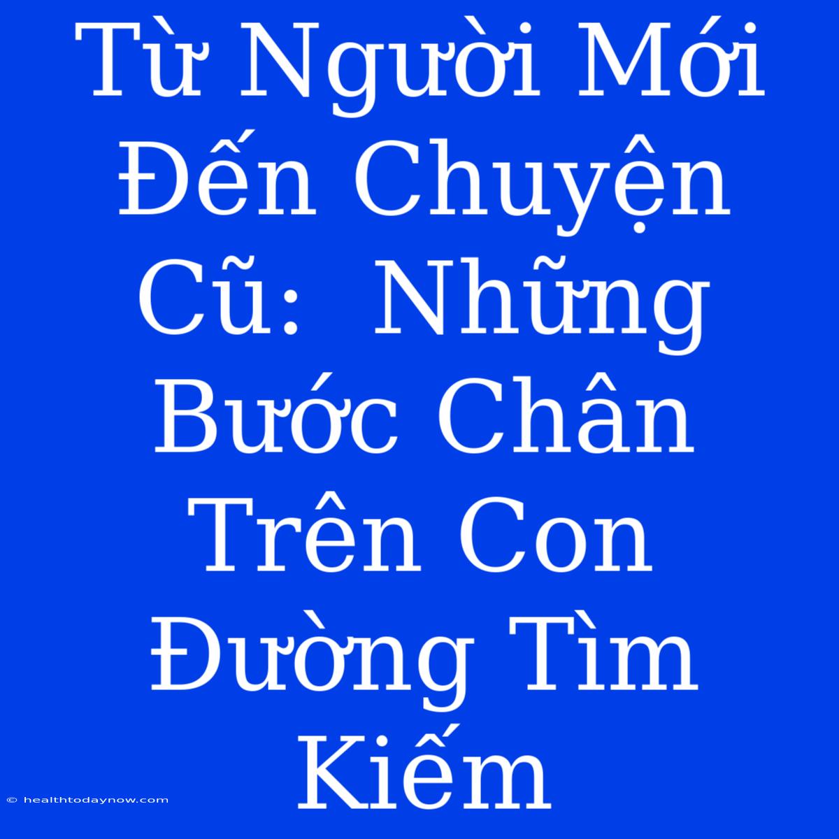 Từ Người Mới Đến Chuyện Cũ:  Những Bước Chân Trên Con Đường Tìm Kiếm 