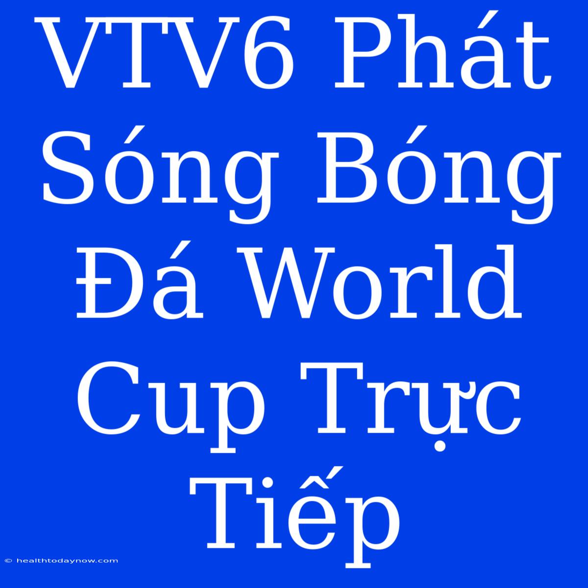 VTV6 Phát Sóng Bóng Đá World Cup Trực Tiếp