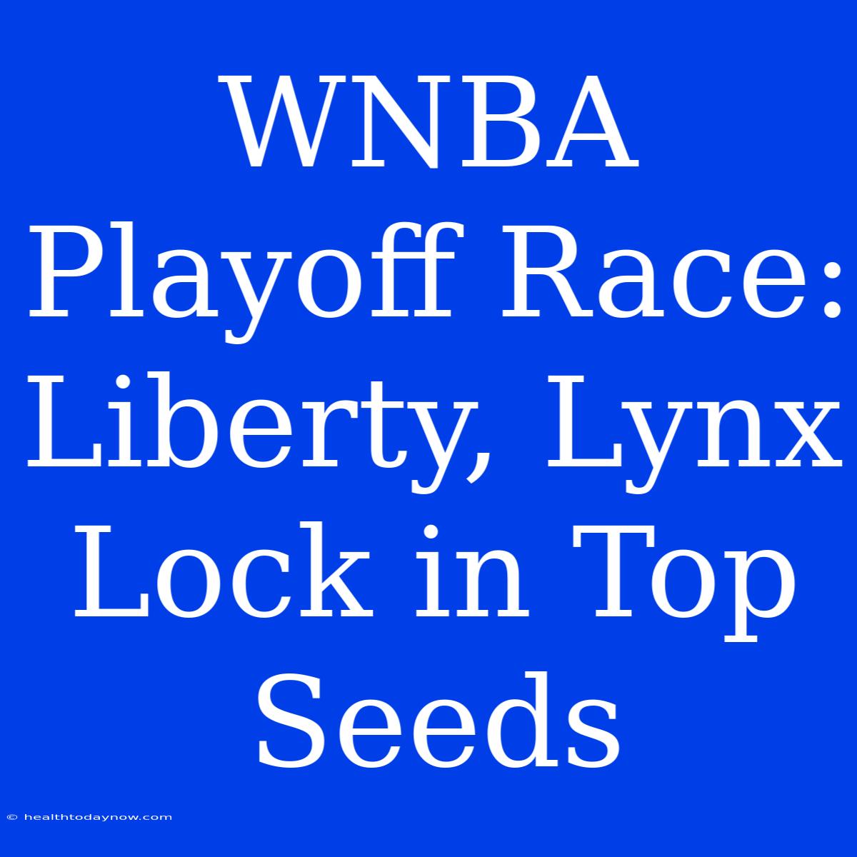 WNBA Playoff Race: Liberty, Lynx Lock In Top Seeds