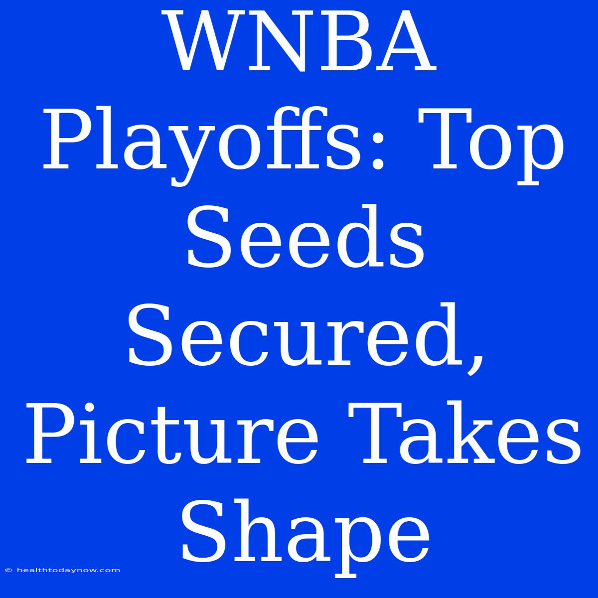 WNBA Playoffs: Top Seeds Secured, Picture Takes Shape