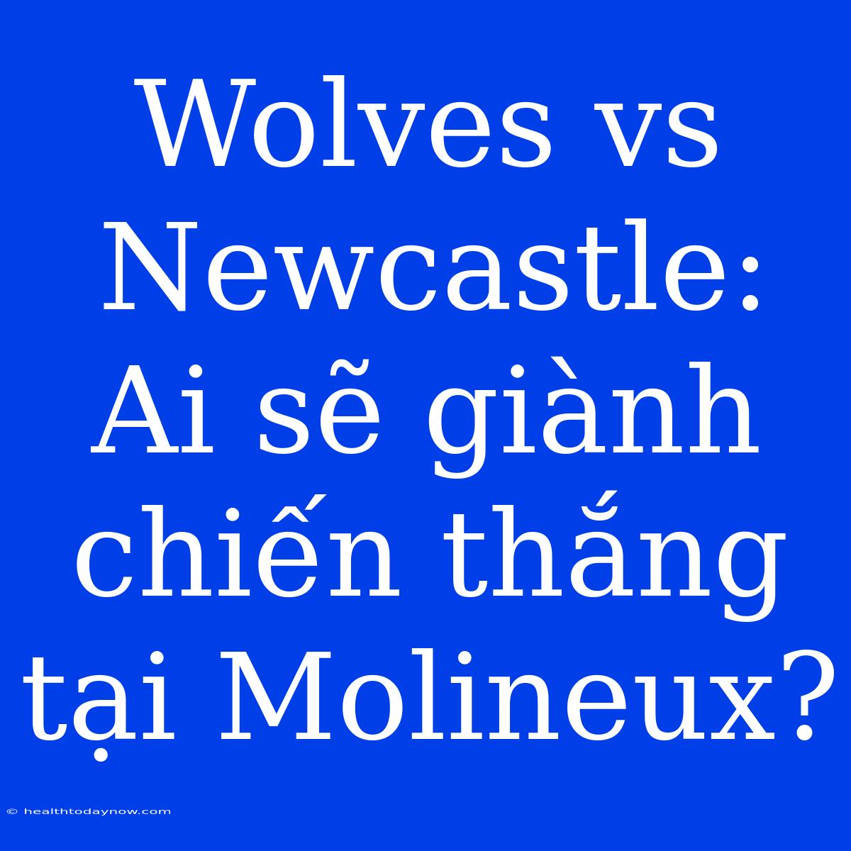 Wolves Vs Newcastle: Ai Sẽ Giành Chiến Thắng Tại Molineux?