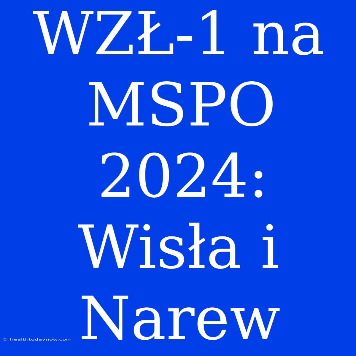 WZŁ-1 Na MSPO 2024: Wisła I Narew